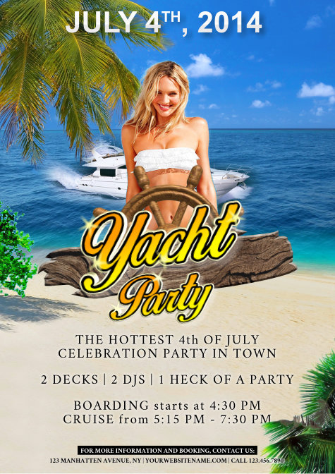 yacht party flyer 2